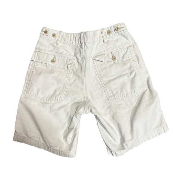 Outerknown Organic Cotton Utility Shorts White Size 28 - Picture 2 of 6